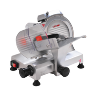 Eurodib HBS220JS 9-Inch Blade Belt-Driven Commercial Electric Food Slicer stainless steel deli meat slicer with safety guard