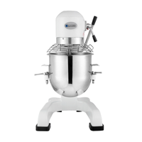 Eurodib 10 Quart Commercial Countertop Gear Driven Planetary Food Mixer stainless steel planetary mixer with bowl guard