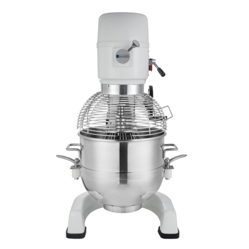 Eurodib M40A220ETL Commercial Planetary Floor Mixer with 40 Qt Capacity, stainless steel commercial floor mixer with safety guard