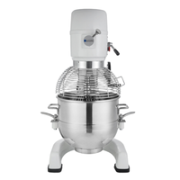 Eurodib M40A220ETL Commercial Planetary Floor Mixer with 40 Qt Capacity, stainless steel commercial floor mixer with safety guard