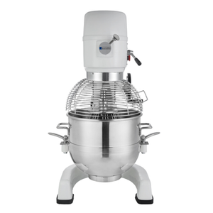 Eurodib M40A220ETL Commercial Planetary Floor Mixer with 40 Qt Capacity, stainless steel commercial floor mixer with safety guard