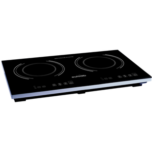 Alt Tag: Eurodib S2F2 23.5" Wide Double Burner Countertop Induction Range commercial countertop induction cooktop with dual burners