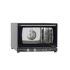 Alt Tag: Eurodib XAFT113 1.7 Cu. Ft. Half-Size Electric Convection Oven countertop stainless steel bakery oven front view