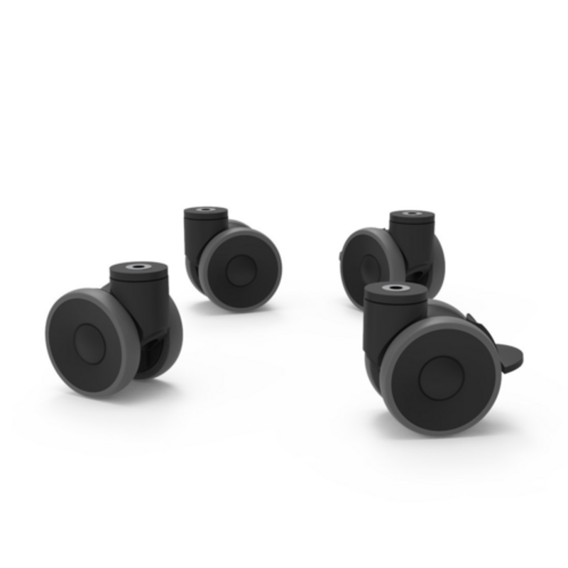 Bakerlux Oven Caster Wheel Kit Featuring Four Durable Black Casters For Mobility In Commercial Kitchens