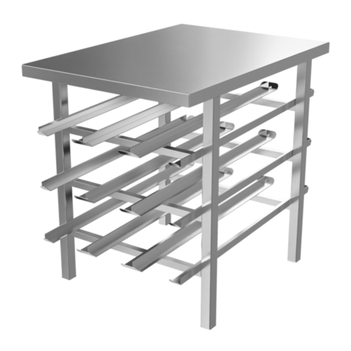 Winholt CR-54 Half-Height Stationary Can Rack 35"L x 25.25"W