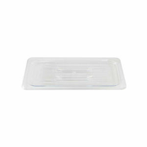 Couvercle plein transparent en polycarbonate Omcan 80011 pour bacs alimentaires de taille 1/9