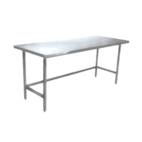 Winholt DTR-2496-14 96"L X 24"W Stainless Steel Work Table