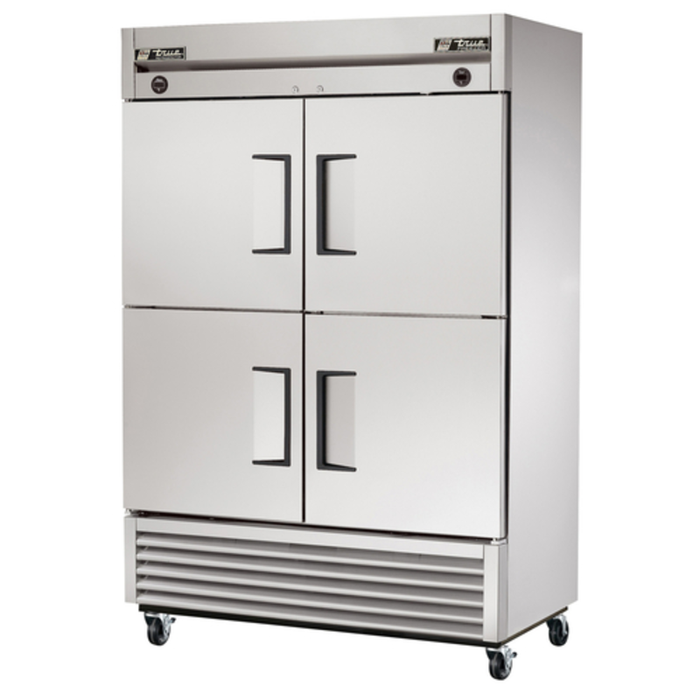True T-49DT-4-HC 54" Solid Half Door Refrigerator Freezer