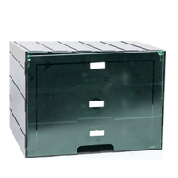 Anliker 232.01552 Étui de rangement pour disques de robot culinaire professionnel, 3 étagères, 4 disques