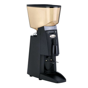 Santos 44637 On-Demand Silent Coffee Grinder 55 lbs/hr Capacity commercial espresso grinder with hopper and dosing chute
