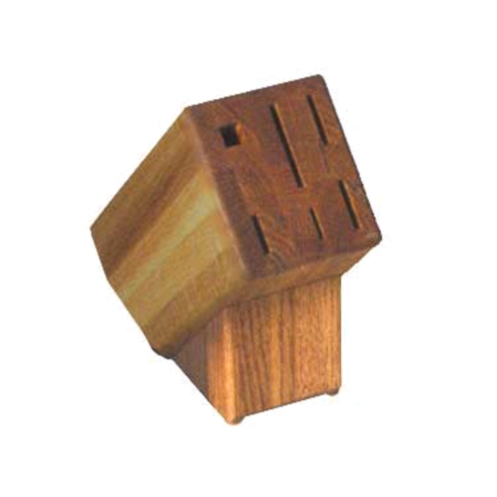 Victorinox 7.9093.82 6-Slot Empty Slant Oak Knife Block Rack
