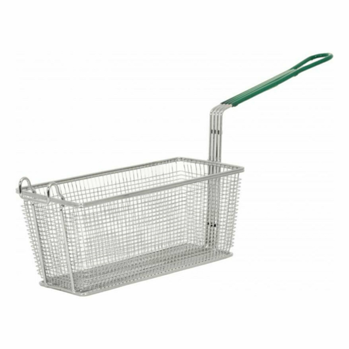 Omcan 11367 Nickel-Plated Fryer Basket - 13-1/4" x 6-1/2"