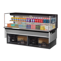 Vitrine réfrigérée ouverte encastrable Turbo Air TOM-72L-UF-W(B)-2SI-N 72"