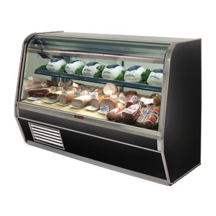 Vitrine réfrigérée de charcuterie à vitre courbe Howard McCray SC-CDS32E-6C-LED 188 cm
