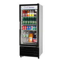Turbo Air TGM-11RV-N6 23.63" 10.0 cu. ft. Merchandiser Refrigerator
