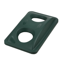 Omcan 43302 Bottle & Can Recycling Container Lid, Polypropylene, Green