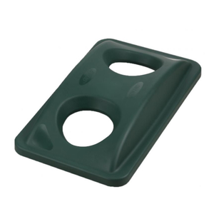 Omcan 43302 Bottle & Can Recycling Container Lid, Polypropylene, Green