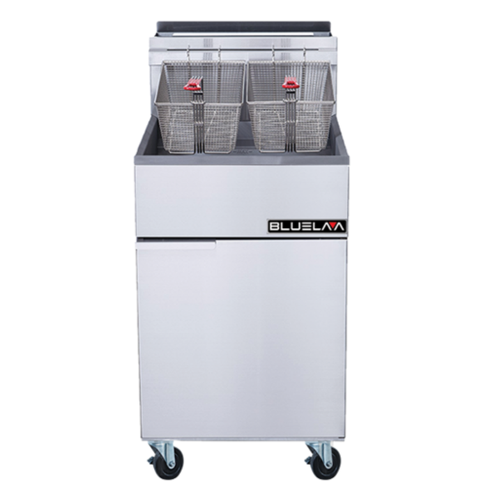 Bluelava BLF5-NG 70 lbs. Natural Gas Five Tube Floor Fryer