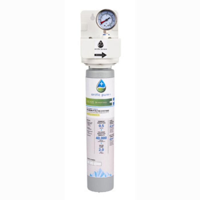 Manitowoc Arctic Pure Plus Water Filter Assembly With Pressure Gauge For Ice Machines.