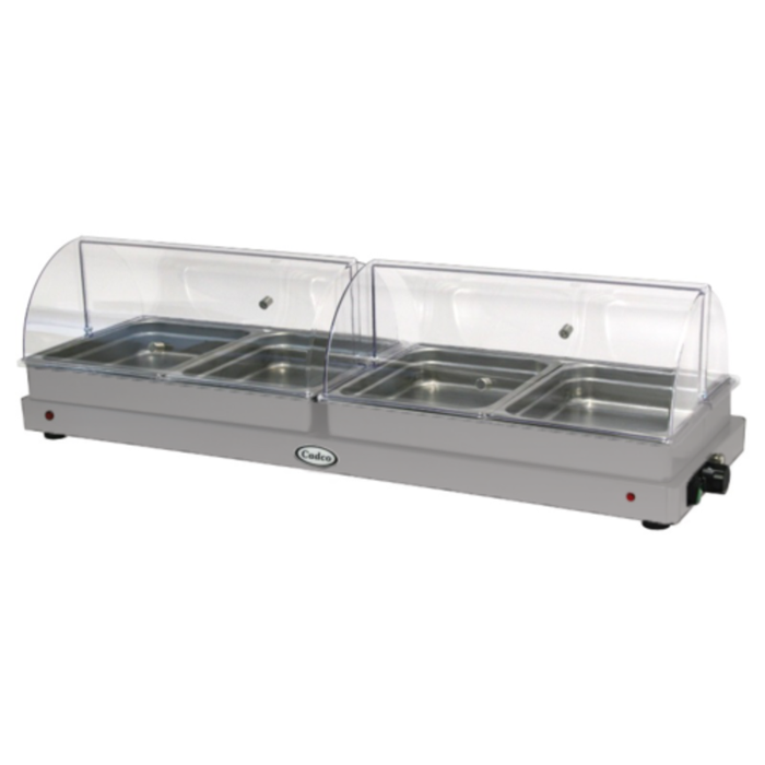 Cadco WTBS-4N-HD 45" Countertop Jumbo Buffet Server with 4 Pans
