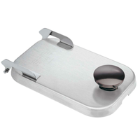 Server 82545 Stainless Steel Hinged Lid for Standard Fountain Jars