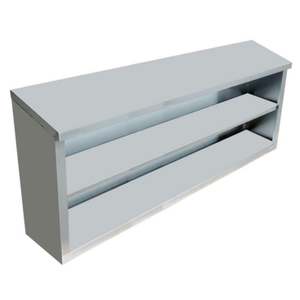 Armoire murale à façade ouverte en acier inoxydable Omcan 46410 de 152 cm de large
