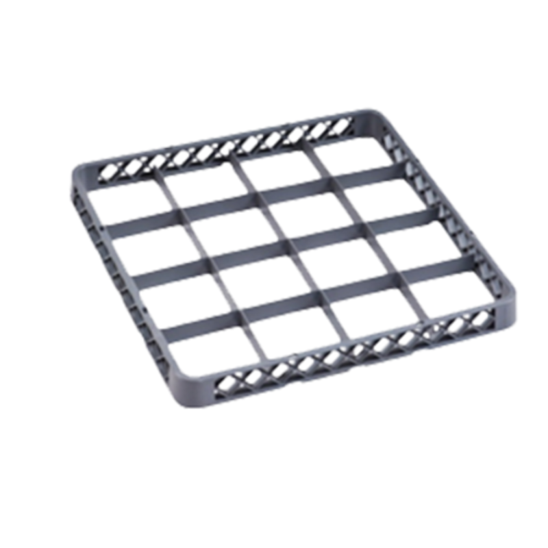 Alt Tag: Omcan 33872 Dishwasher Rack 16-Cup Extender commercial dishwasher rack extender grid insert for full-size racks