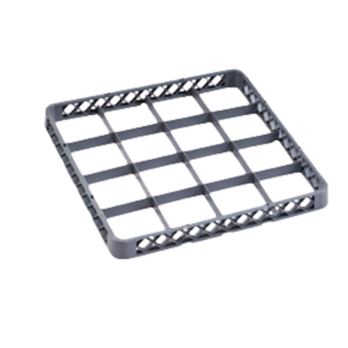 Alt Tag: Omcan 33872 Dishwasher Rack 16-Cup Extender commercial dishwasher rack extender grid insert for full-size racks
