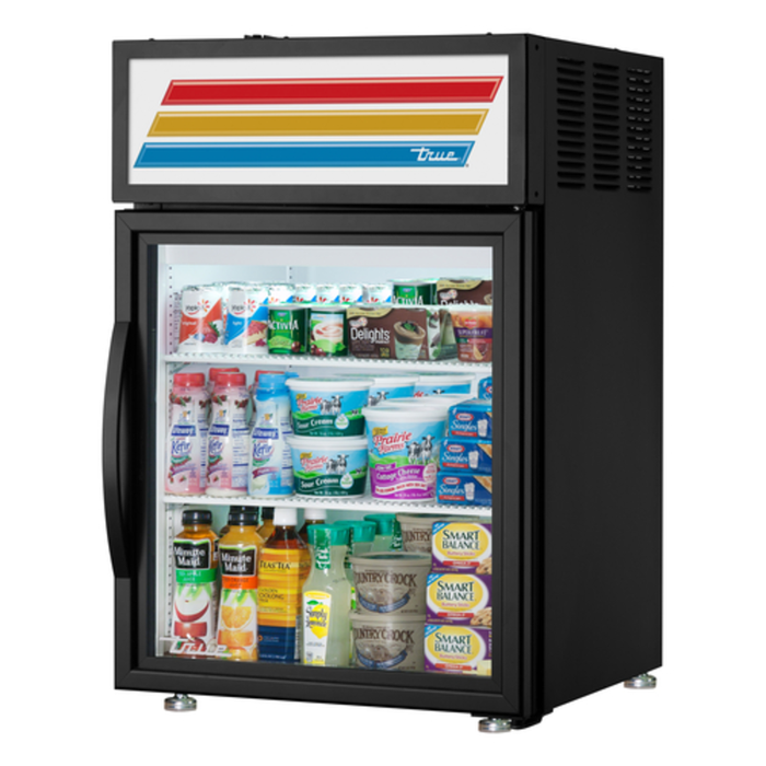 Réfrigérateur de comptoir vitré True GDM-05-HC de 61,3 cm de large avec porte en verre