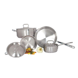 Professional Cookware SXS-7PC 7-Piece Deluxe Stainless Steel Pot Pan Set