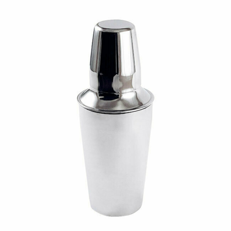 Omcan 80827 25 oz Bar Cocktail Shaker Set Professional Grade stainless steel 3-piece cocktail shaker with cap