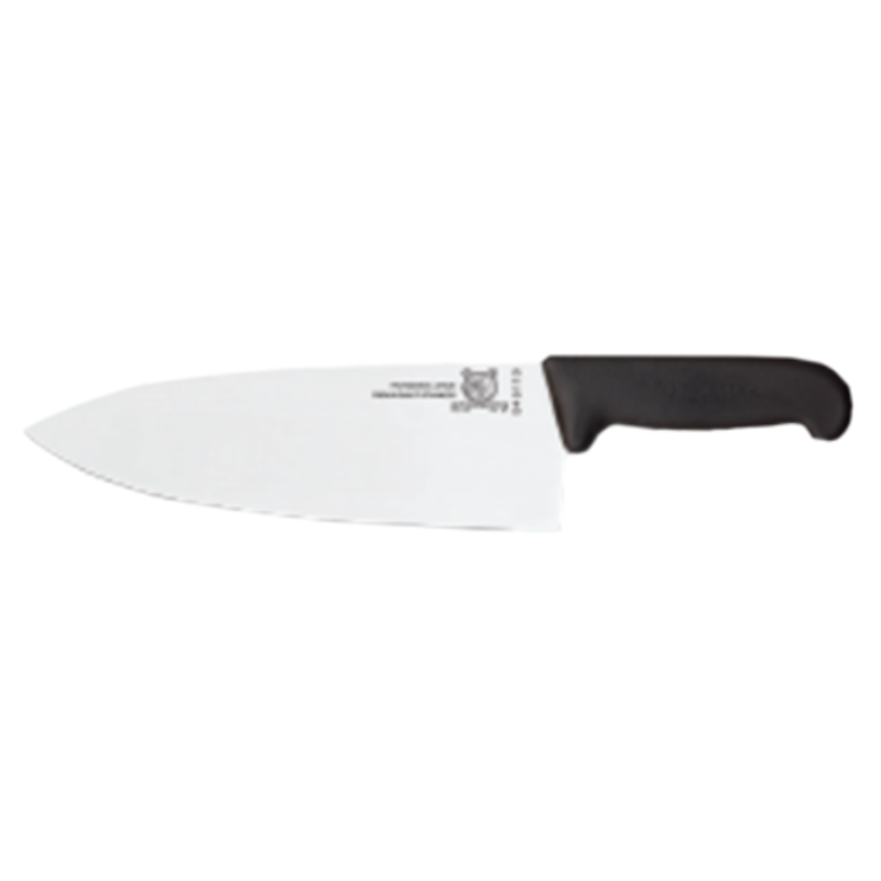 Omcan 12861 Professional 8-Inch Blade German Steel Chef Knife with Black Handle