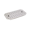 Stainless Steel Food Pan False Bottom For Elevating Food, 17"L x 8-3/4"W, Perfect For Reducing Moisture.