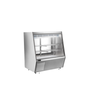 48 Inch Refrigerated Deli Showcase With Sleek Stainless Steel Design And Glass Display For Deli Products.
