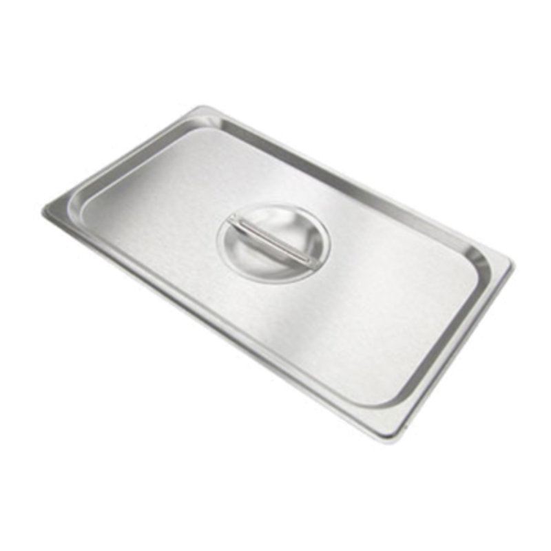 Full Size Stainless Steel Deli Pan Cover Designed To Protect Prepped Ingredients And Foods.
