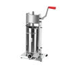 Omcan 13734 11 lbs. Capacity Manual Vertical Two-Speed Sausage Stuffer stainless steel vertical stuffer with hand crank
