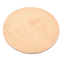 Omcan 81216 Professional 15x20 Inch Wooden Cutting Board Kitchen Prep round wooden cutting board with segment guide lines