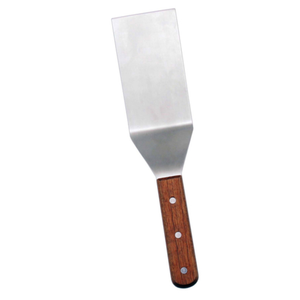 Omcan 80019 Solid Stainless Steel Turner with 6 x 3-Inch Blade stainless steel turner spatula with wooden handle