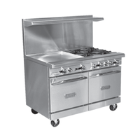 Royal RR-2G36 48" Gas Restaurant Range with 2 Burners & Griddle