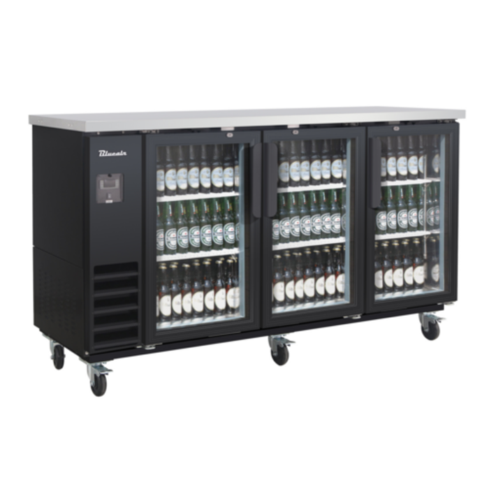 Blueair BLNBB-72BG-HC 73-Inch Narrow Depth Refrigerated Back Bar Cooler
