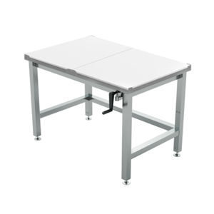 Winholt DTR-3048H32-ADJ-9-PT 48"L x 30"W Poly Top Work Table