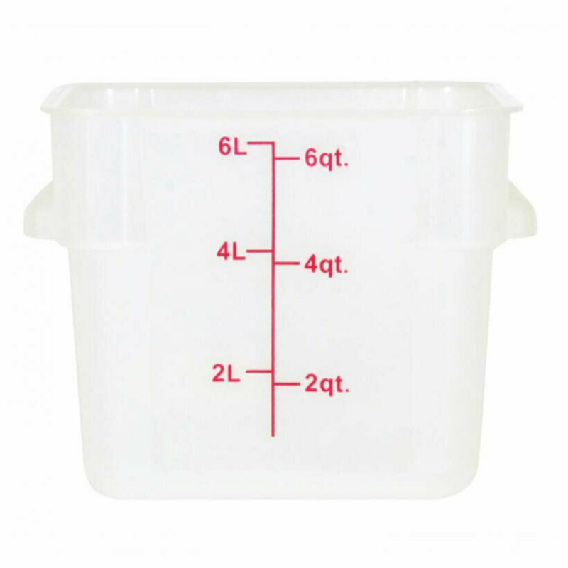 Durable Polycarbonate Food Container With Measurement Markings For Easy Portion Control