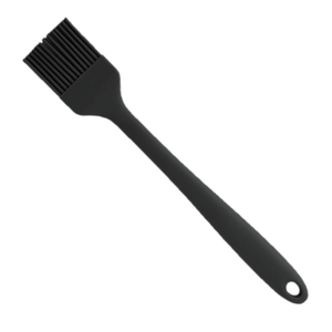 Omcan 81144 1-3/4" W x 10" L Black Silicone Pastry Brush