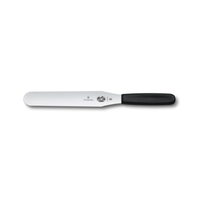 Victorinox 5.2603.20B 8" Straight Baker's Spatula Black Polypropylene Handle