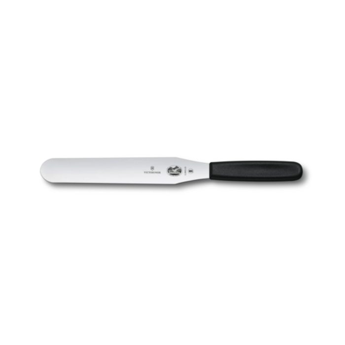 Victorinox 5.2603.20B 8" Straight Baker's Spatula Black Polypropylene Handle