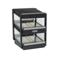 Nemco 6480-30S-B 30"W Heated Dual Slanted Shelf Display Merchandiser