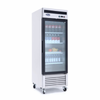 Atosa MCF8705GR 27"W One-Section Glass Door Refrigerator Merchandiser With Beverages And Fruits