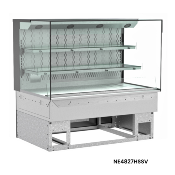 Structural Concepts NE4827HSSV 47-3/4"W Heated Slide-In Counter Display Case
