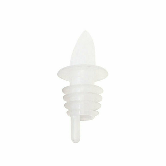 Omcan 80852 Free-Flow Liquor Pourer Spouts, Clear, 12 Pack