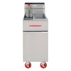 American Range AF25-DS 25 lb. Gas Floor Fryer With Dump Station Front View